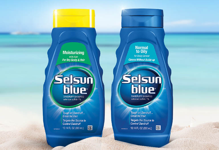 Selsun Blue có tác dụng loại bỏ gàu, chống viêm nhiễm hiệu quả