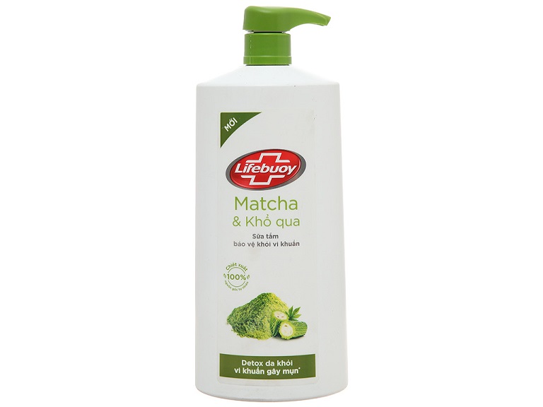 Sữa tắm viêm da cơ địa Lifebuoy matcha khổ qua