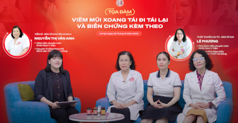 Tọa đàm có sự tham gia của nhiều bác sĩ chuyên khoa và khách mời