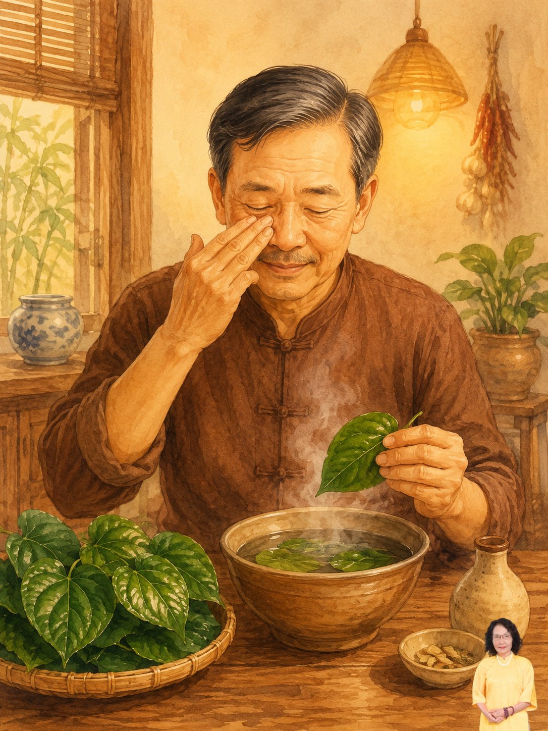 cách chữa viêm xoang bằng lá lốt​