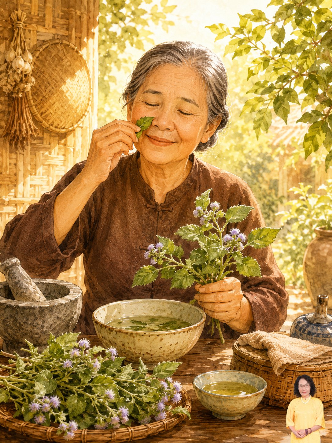cách chữa viêm xoang bằng cây cỏ hôi​