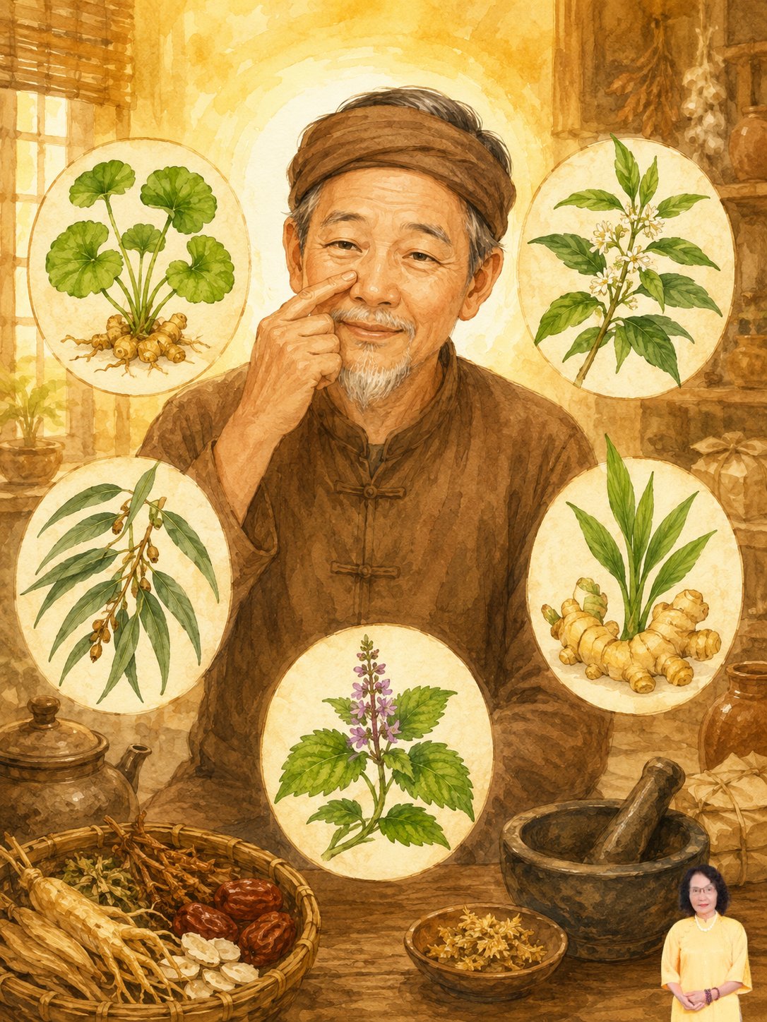 5 cây trị viêm xoang mũi