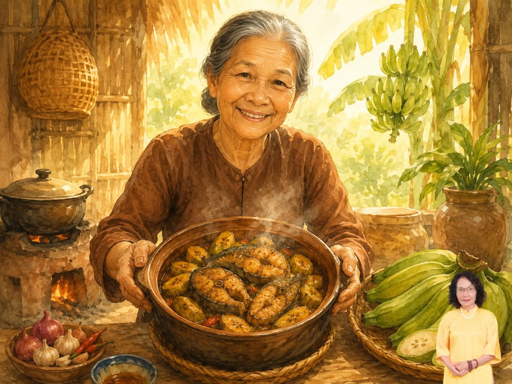 cá kho chuối xanh​ có tác dụng gì