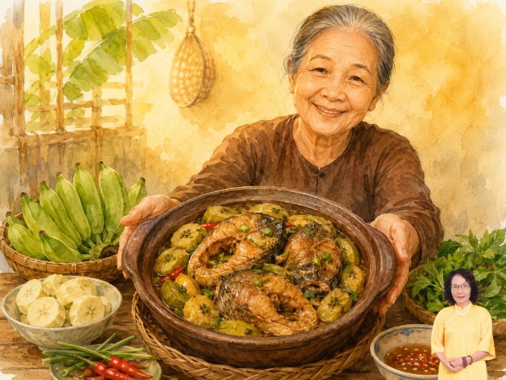 cá trắm kho chuối xanh có tác dụng gì