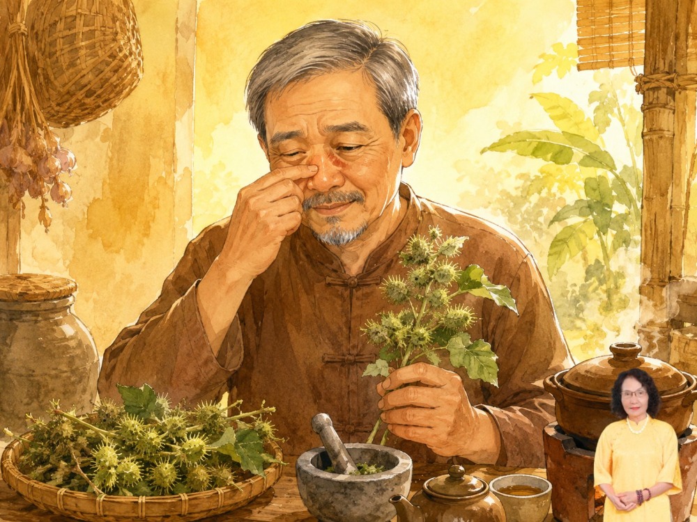 chữa viêm xoang bằng ké đầu ngựa