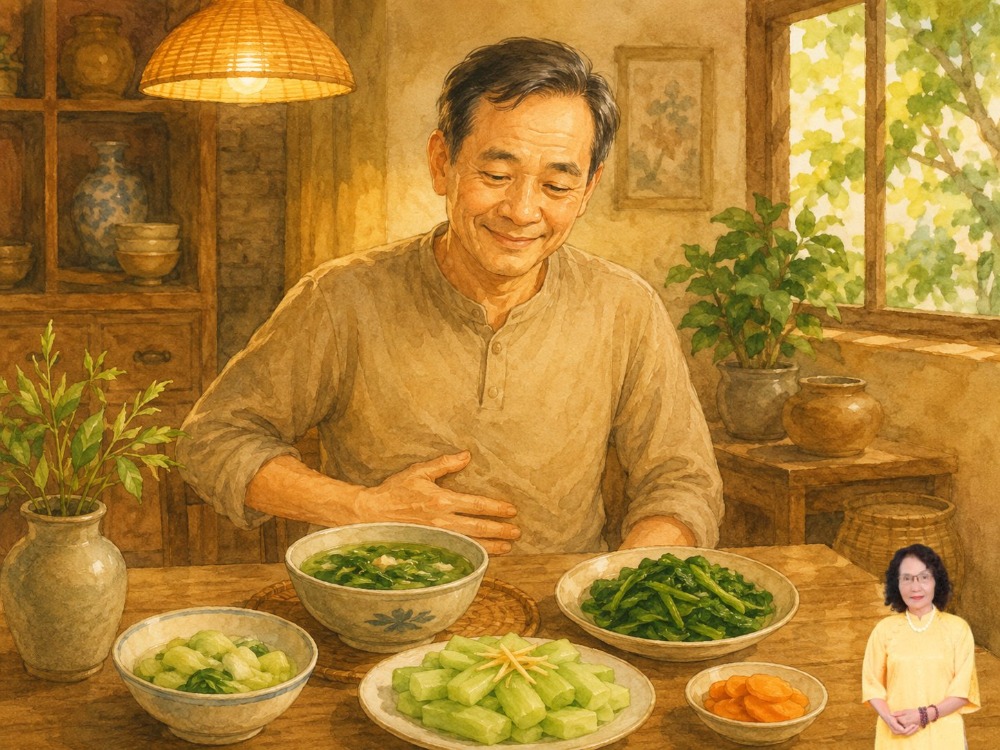 Đau dạ dày nên ăn rau gì