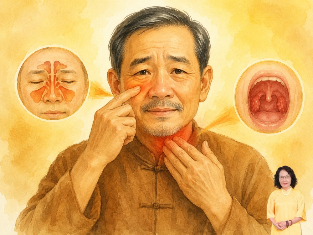phân biệt viêm xoang và viêm họng