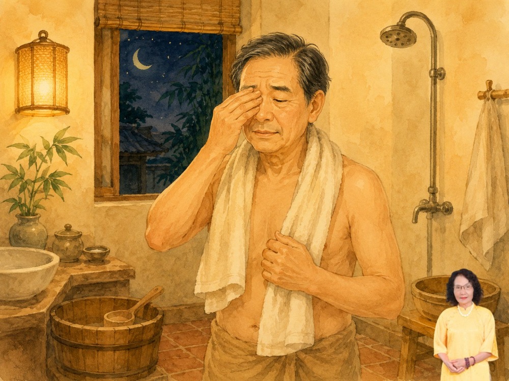viêm xoang có tắm đêm được không